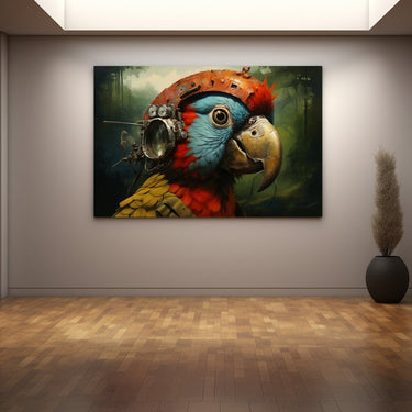 Surrealist Parrot Painting